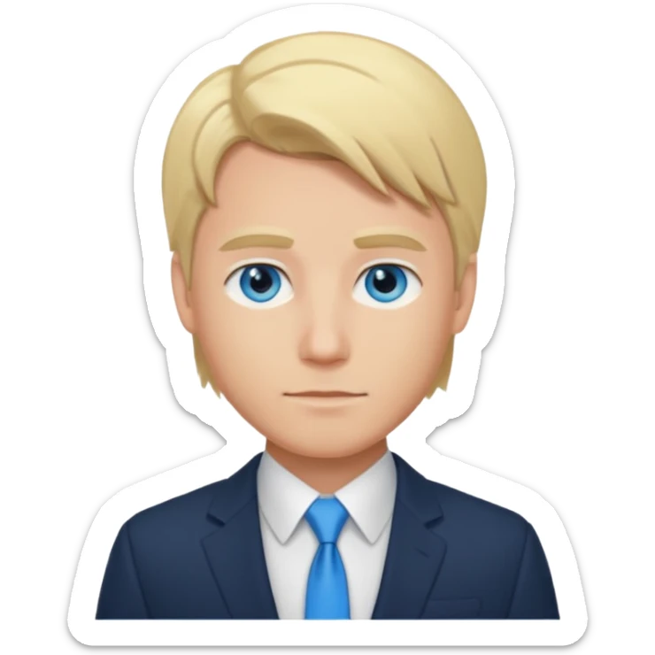 My boyfriend, he’s a blonde hair blue eyed finance guy  sticker