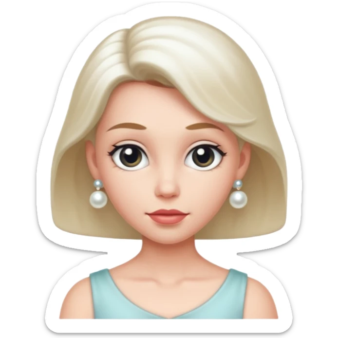 An emoji of the movie character Pearl sticker