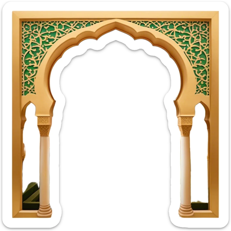 ​Cinematic Realistic Alhambra, depicted as a panoramic, zoomed-out view of the entire majestic Moorish palace complex with intricate arches, expansive courtyards, and lush gardens stretching into the distance, bathed in soft golden light that accentuates its opulent historical grandeur, sticker