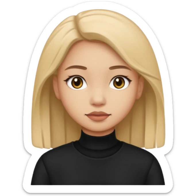 celui en bas à gauche est plutôt bien mais enlève les oreilles de chat et met ses habits en noir  sticker