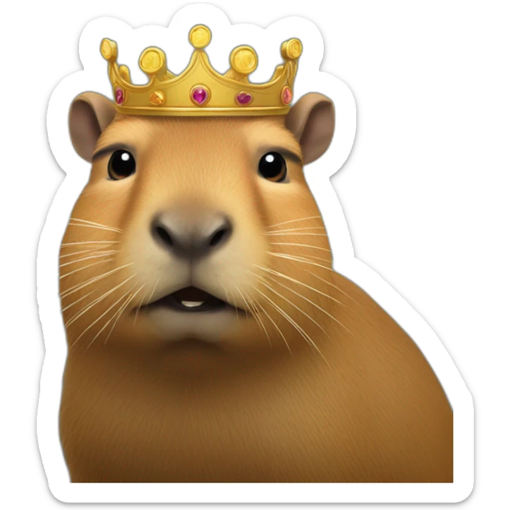 capybara king of nordelta sticker