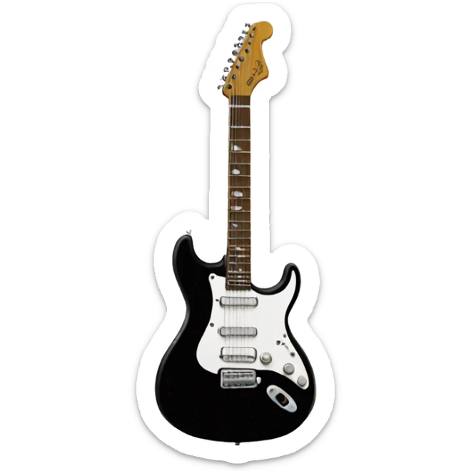 electric guitar sticker