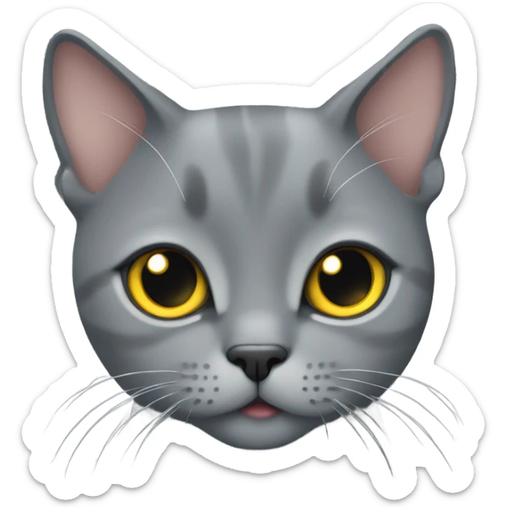 Cutest chartreux cat sticker