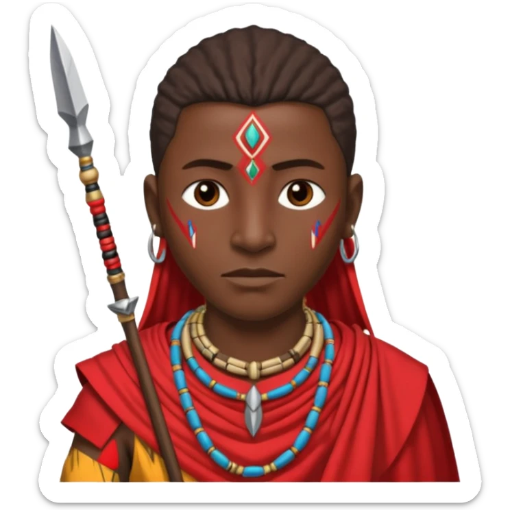 Masai Warrior  sticker