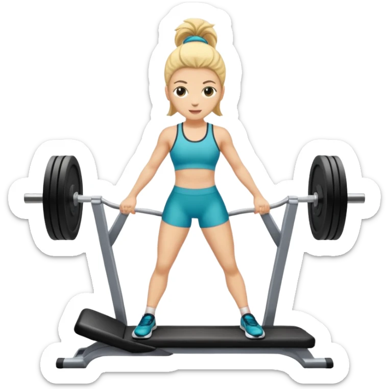 persona estirada en el suelo con las piernas levantadas gimnasio sticker