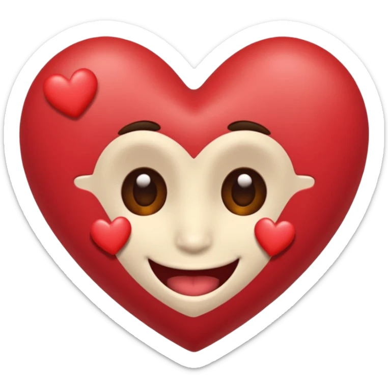 Perezoso con corazones en la cara y los ojos serrados sonriendo como enamorado sticker