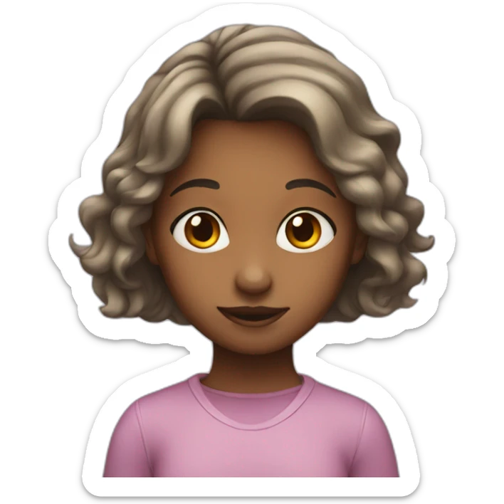 girl playing self sticker