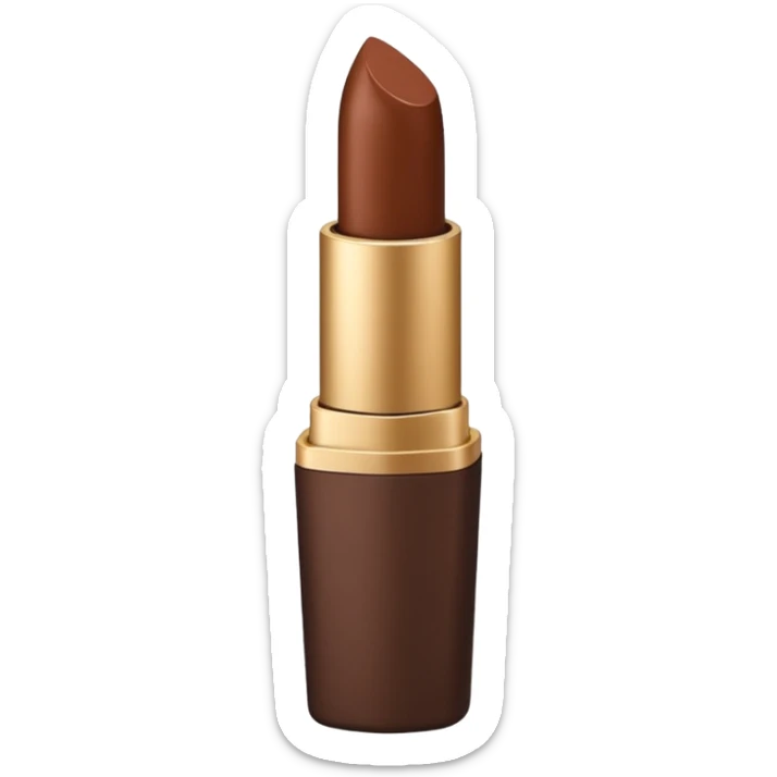 Brown lipstick  sticker