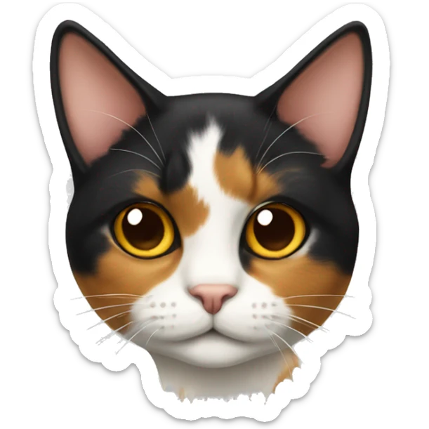 calico cat sticker