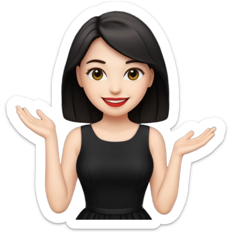 “Emoji girl, femme fatale sticker