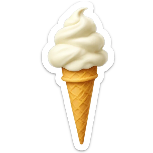 vanilla ice cream sticker