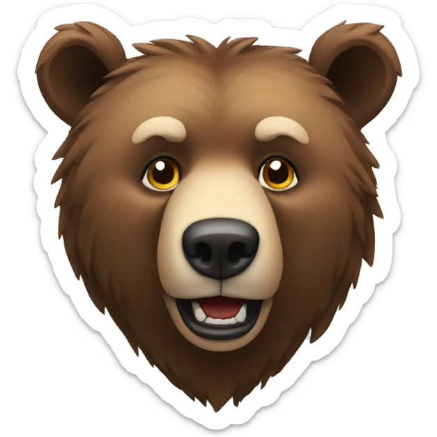 wild bear sticker
