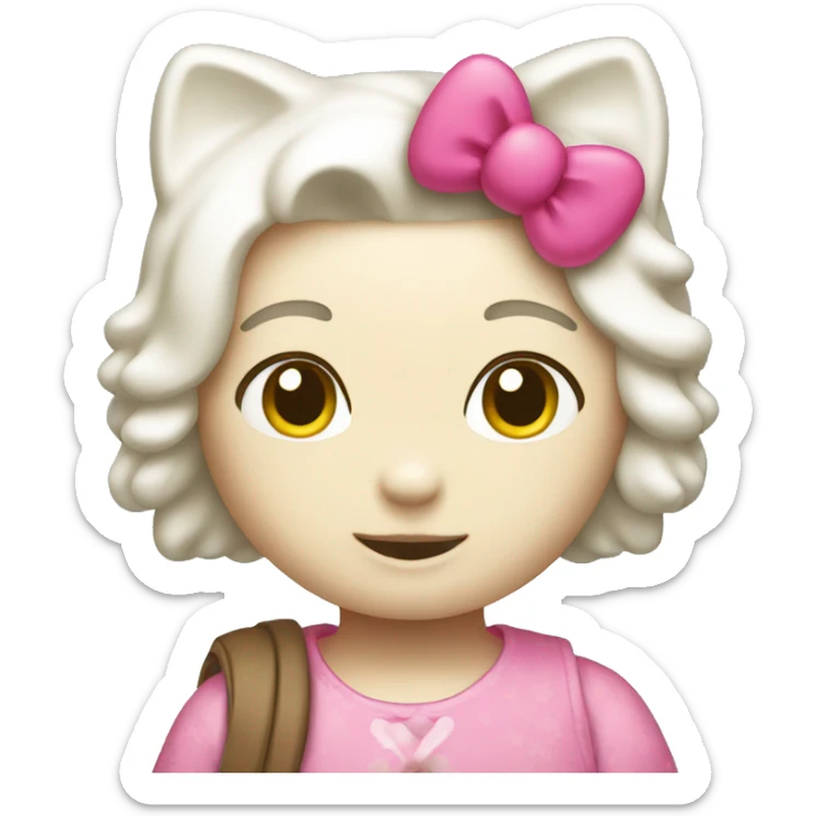 Hello Kitty con  sticker