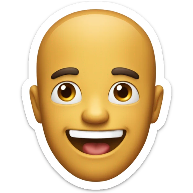 A very funny and up-to-date emoji! With a cheerful and energetic face. sticker