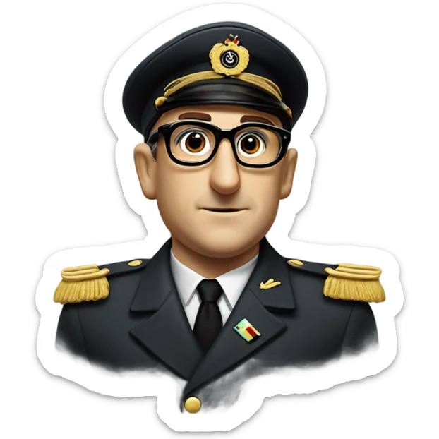 emoji of peter sellers german character in Dr. strangelove sticker