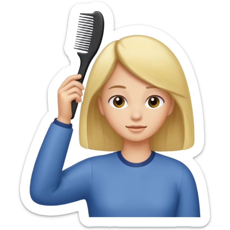Peinarse  sticker