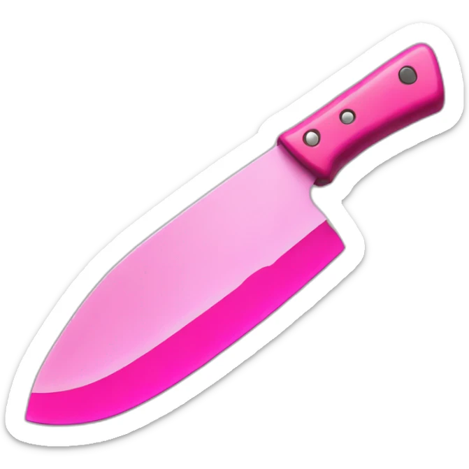 pink knife  sticker