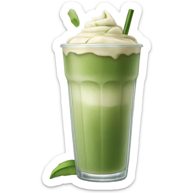 iced matcha latte sticker