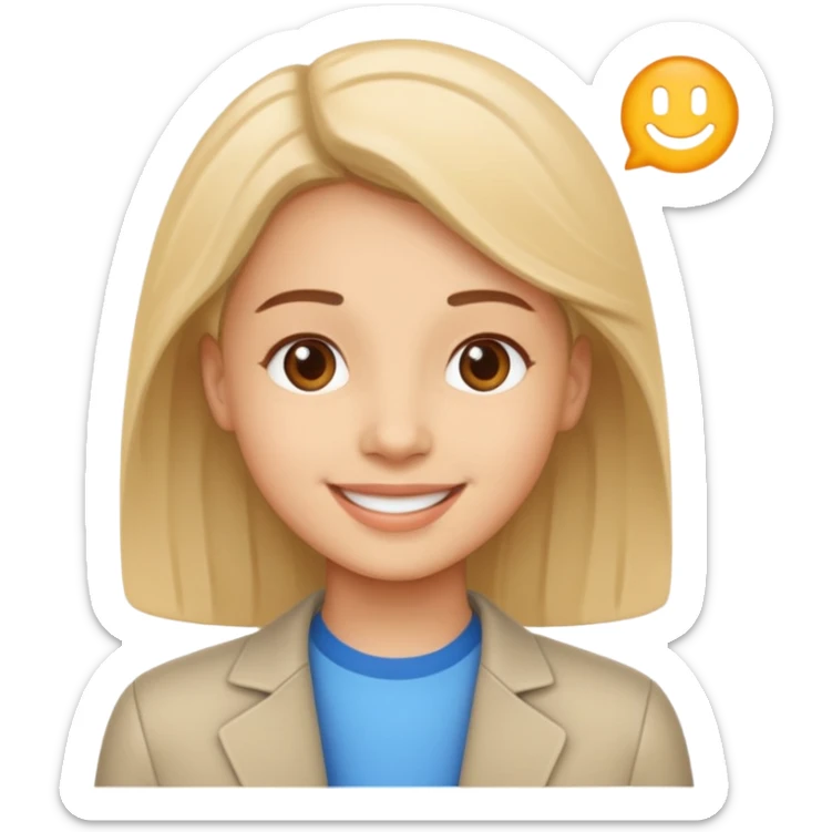 hazme un emoji de ayudando a una empresa a dejar de perder el tiempo atravez de la ia sticker