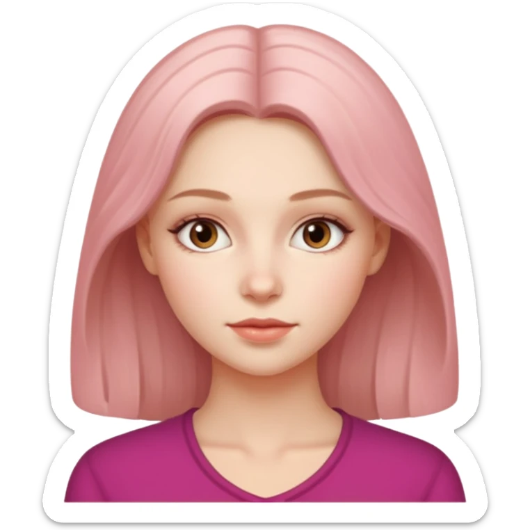 Cinematic Realistic Anna Shcherbakova Portrait, depicted with lifelike skin texture, subtle rosy undertones, and soft natural lighting that enhances the gentle contours of her face. sticker