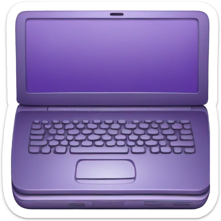 Purple laptop sticker
