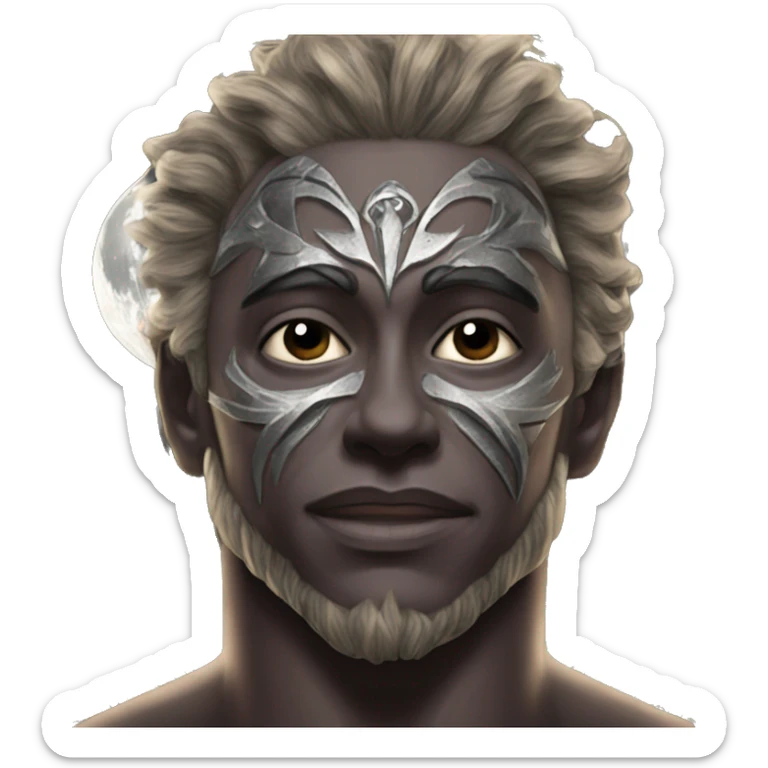 Azathiel, the Daemonic God of Love, Passion, Lust, Seduction, Desire, Pleasure, Ecstasy, Fertility, pure Masculine beauty, Sex Magick and the Moon  sticker