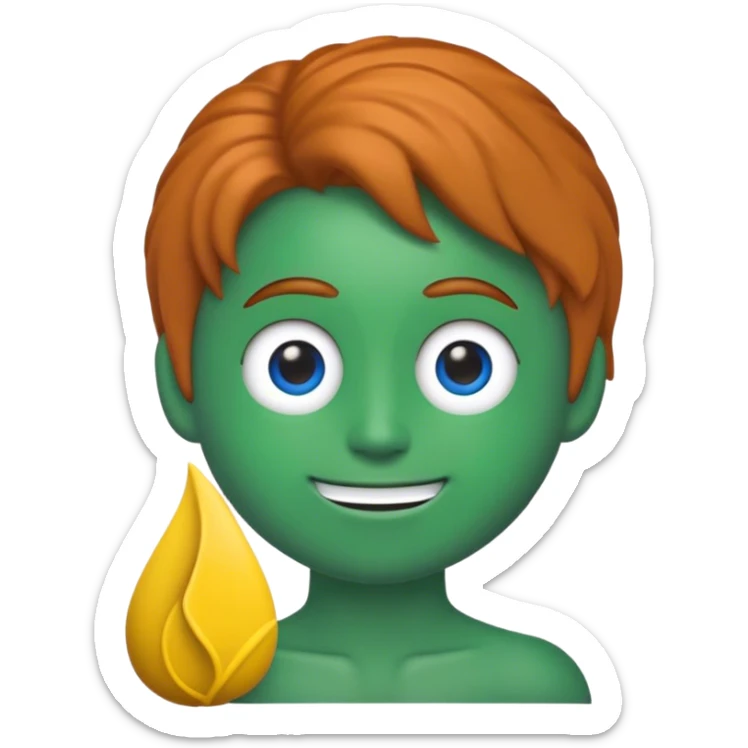 Crie um emoji de uma figura indígena de aparência amigável e respeitosa, com pele em tom de cobre, cabelos lisos e pretos, usando um cocar simples com penas coloridas em tons de verde, azul e amarelo. O rosto deve transmitir simpatia, com olhos expressivos e um leve sorriso. O estilo deve ser minimalista e moderno, semelhante ao design de emojis populares, com detalhes sutis que remetam à cultura indígena de forma respeitosa e inclusiva. sticker