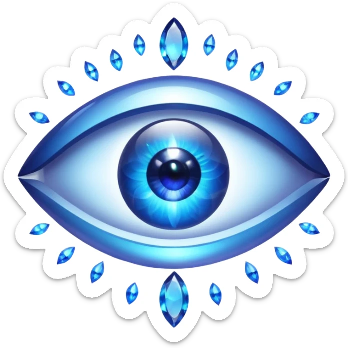 I want an emoji to use for mental wellness in a mystical setting. I want to reference an object that symbolizes a clarity seeker sticker