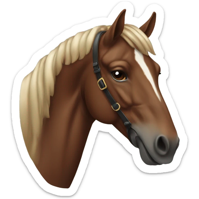 Rich elegant brown horse  sticker