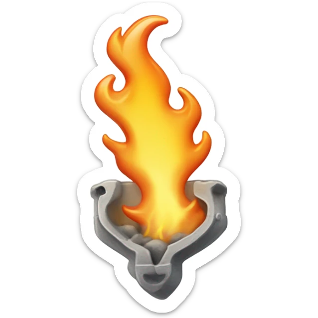 Un squelettes en feu  sticker