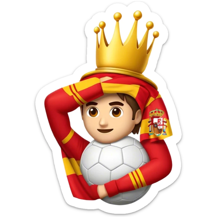 Cinematic Realistic La Liga Pop Culture Emoji, showcasing a dynamic portrayal of Spain's premier football league rendered with lifelike detail and energetic, modern lighting. sticker