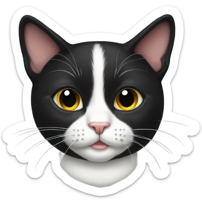 tuxedo cat sticker