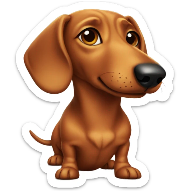 wiener dog  sticker