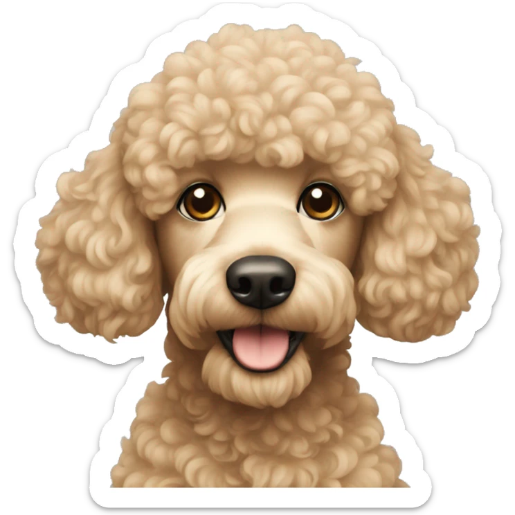 Poodle sticker