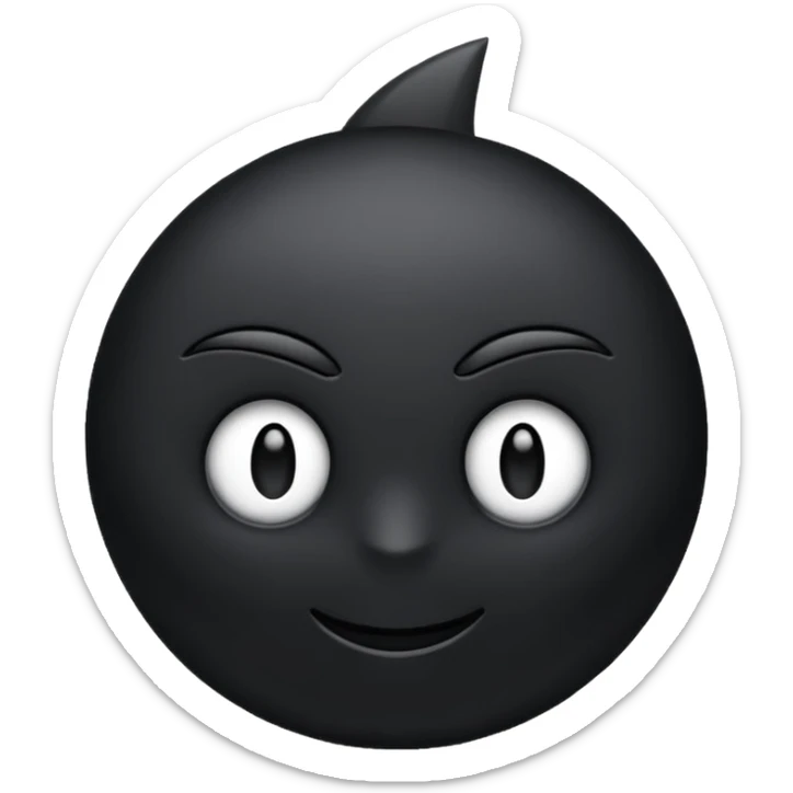 черные стиль sticker