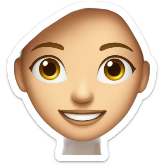 lady sport boss cartoon, in wheat industry, who works a lot, Nina sticker