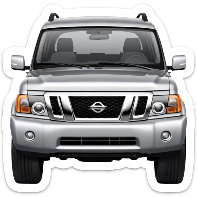 Nissan Patrol y62 - Nissan (Model Year: 2022) (Iconic colour: Silver) sticker