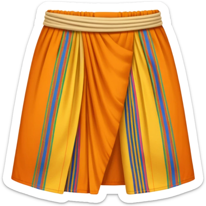 Generate a lungi emoji “ The lungi is a clothing similar to the sarong that originated in the Indian subcontinent. ” sticker