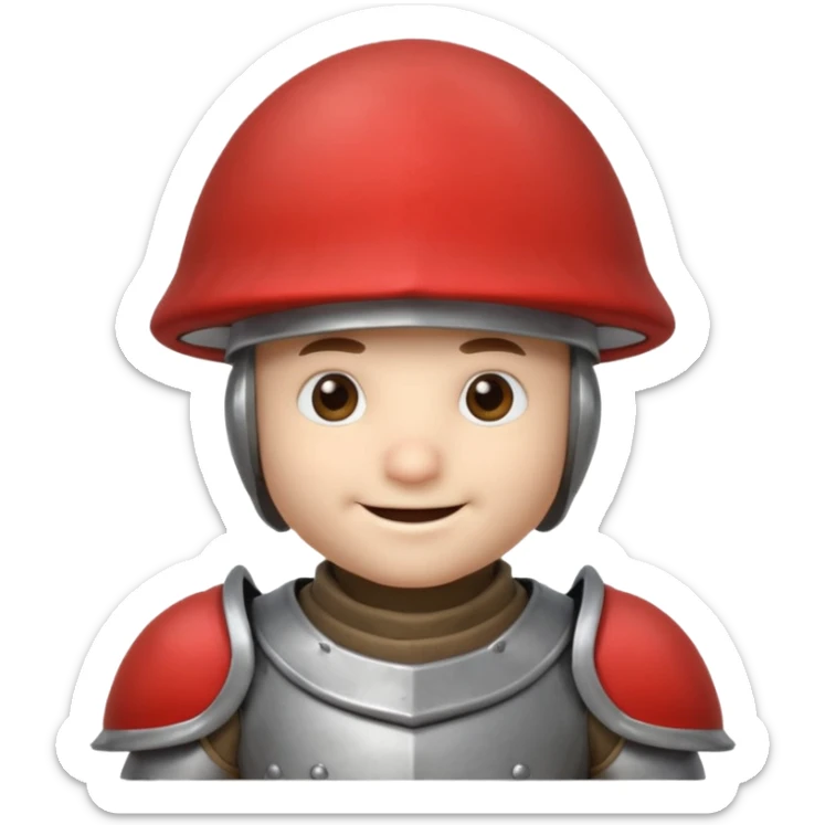 mushroom knight portrait, head and shoulders only, mushroom cap helmet, tiny armor collar, heroic smile, fantasy vibe, 3D cartoon, mobile game icon style, clean background, no text, no watermark
 
 sticker