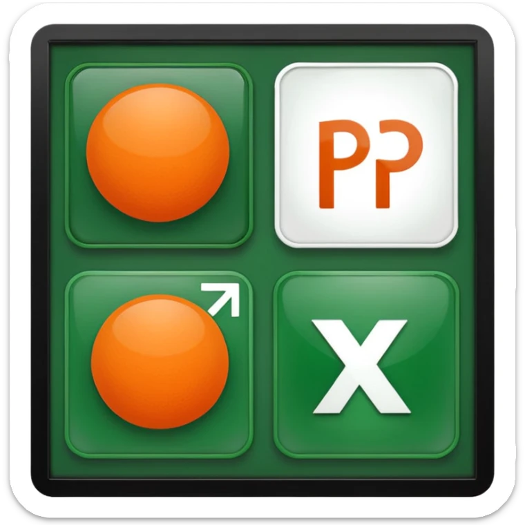 I want to be create a emojis of real symbol of word, ppt, pdf, excel. Create those emojis sticker