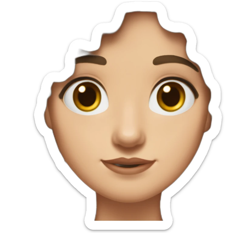 Fille brune aux yeux marron blanche de peau avec des boucles d’oreilles cheveux détachés avec une tenue de la maison serpentard dans Harry potter sticker