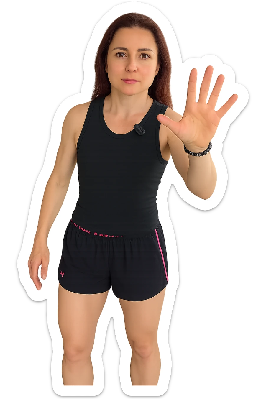 Donna senza cellulite grazie alla sua infiammazione sistemica bassa sticker