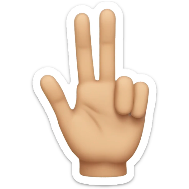 Three fingers sticker