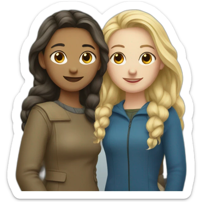 two icelandic women designers who are friends and jolly sticker