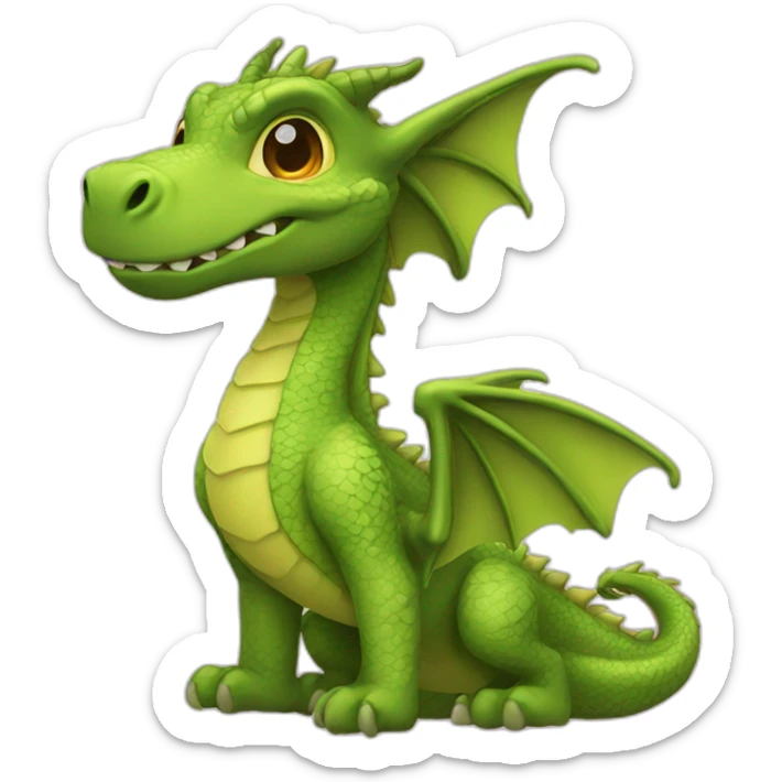 dragon cute romantic sticker