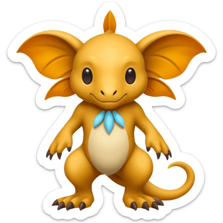 Purloin-Border-Collei-Rocruff-Fakémon-hybrid-creature (full body)  sticker