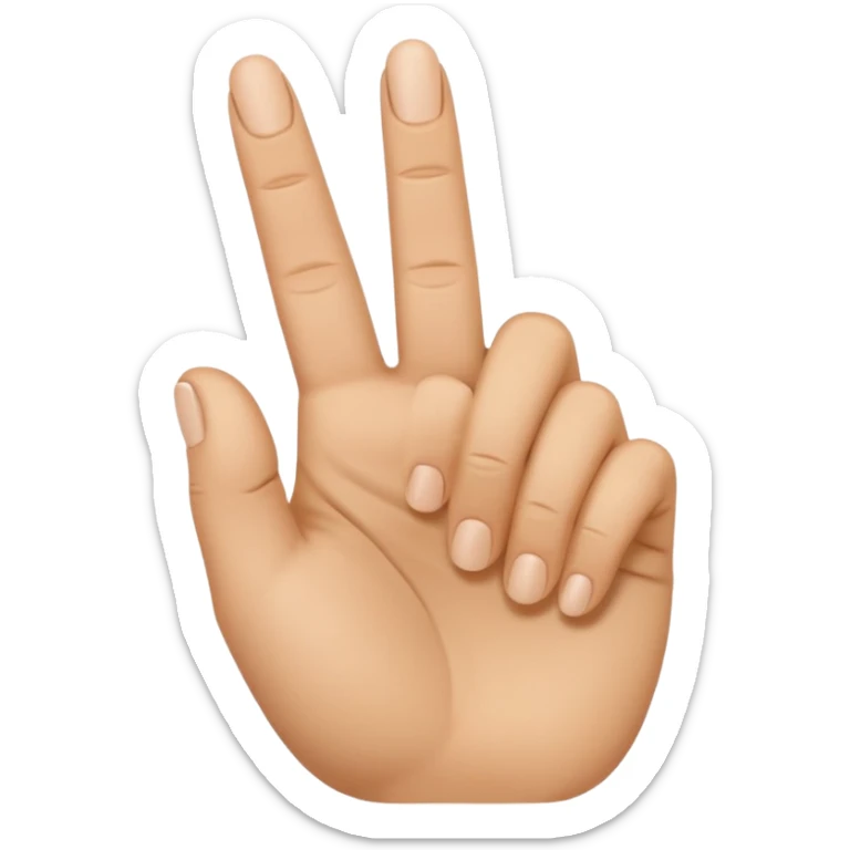 I want an emoji that looks like these👌🏻🤏🏻but i want that the the middle vinger touches the tumb and the other vingers dont. sticker