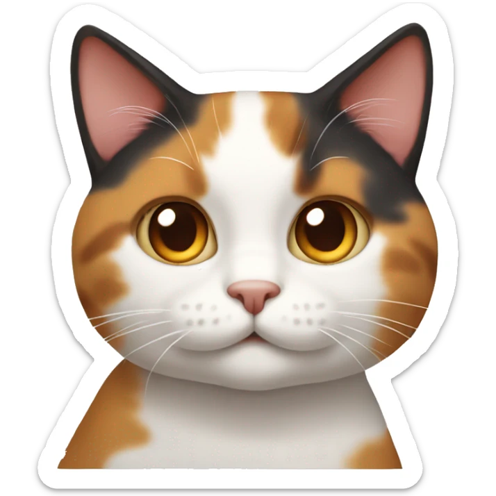 Calico cat sticker