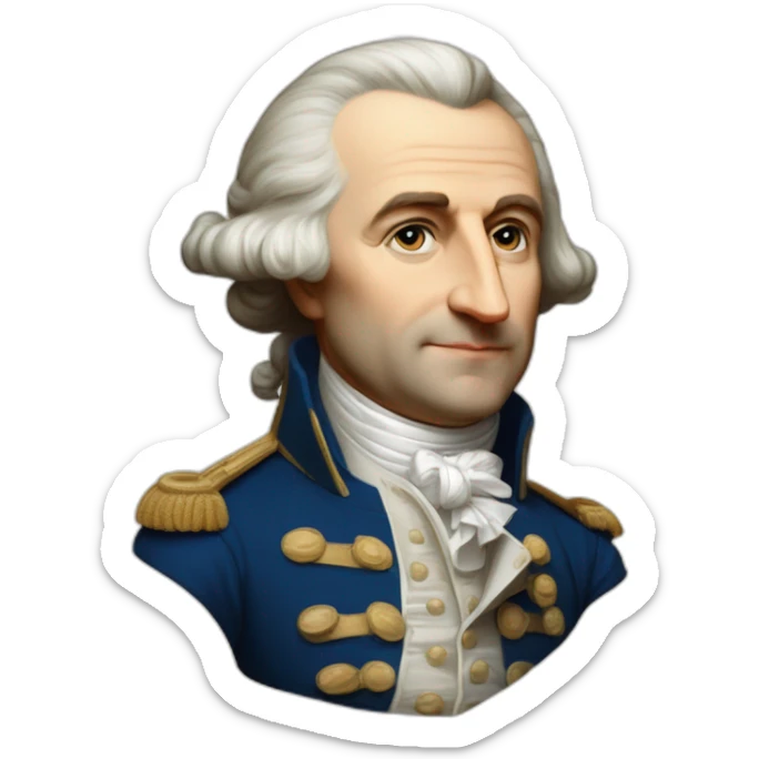 macron déguiser en louis XVI avec melanchon qui est déguiser  en napoléon sticker