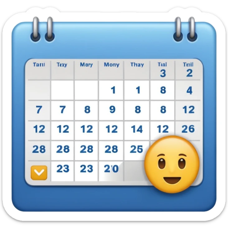 calendar sticker